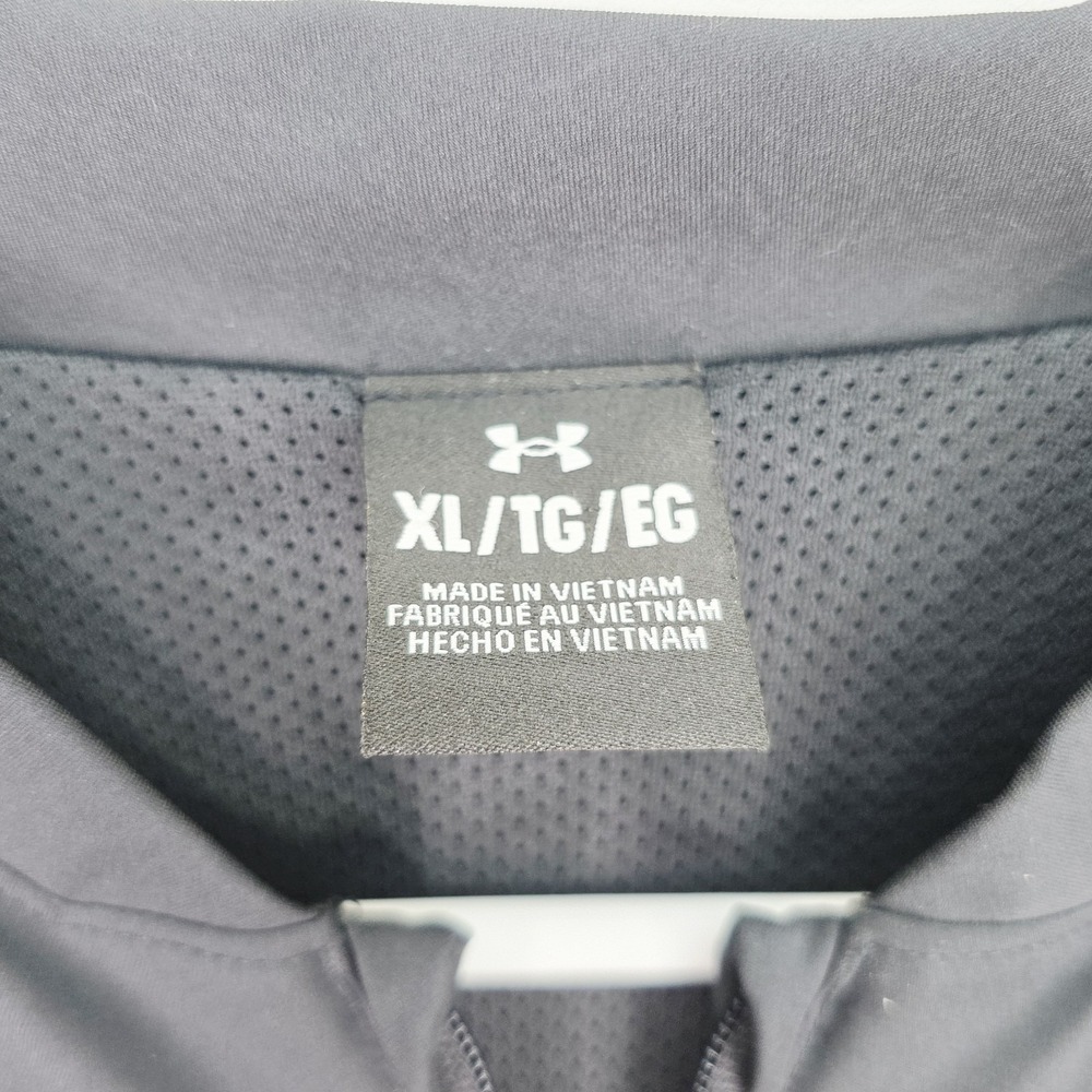 Under Armour Black UFL Men's XL Full Zip Jacket Windbreaker United Football Read - Picture 4 of 10